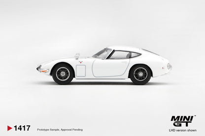 * PRE ORDER * MINI GT #1417 1/64 Toyota 2000GT Pegasus White (RHD)