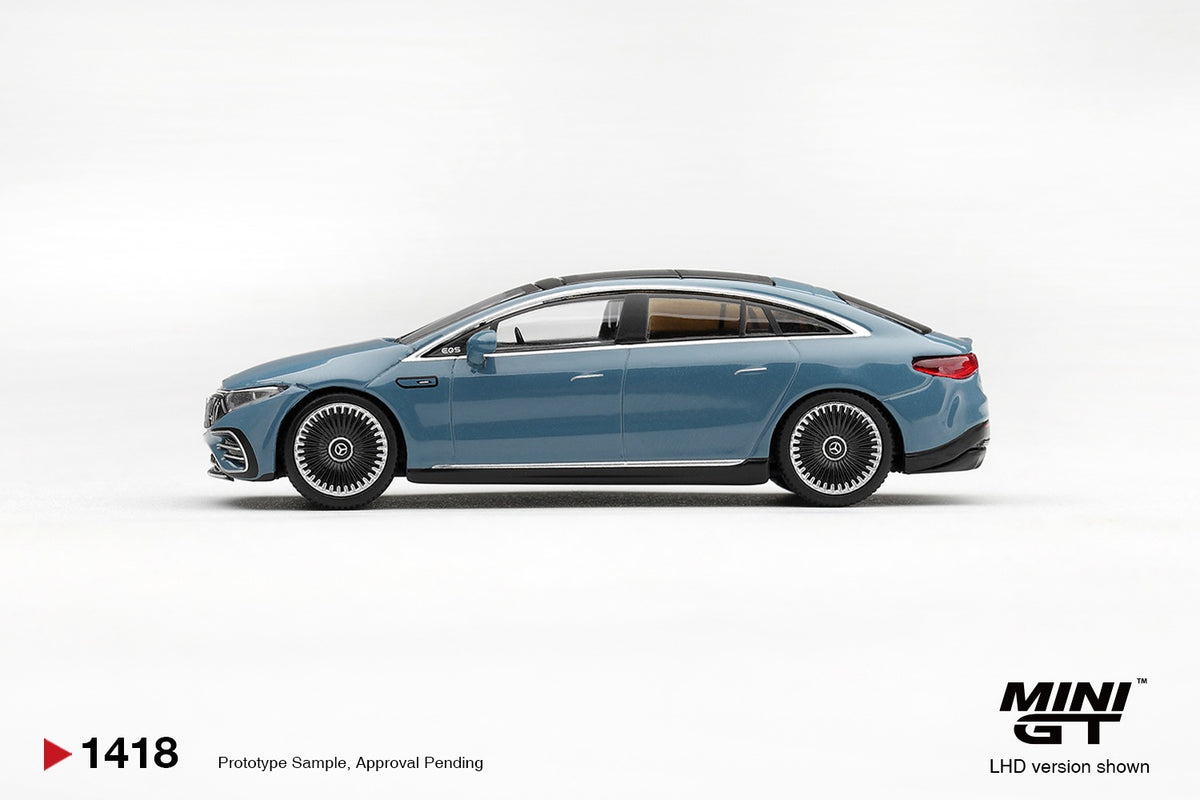 * PRE ORDER * MINI GT #1418 1/64 Mercedes-AMG EQS 53 Blue (RHD)