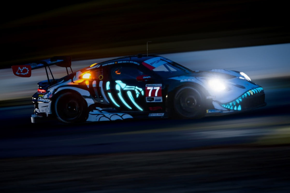 * PRE ORDER * MINI GT #1436 1/64 Porsche 911 GT3 R (992) #77 AO Racing "Skeleton Rexy" 2026 IMSA Petit Le Mans