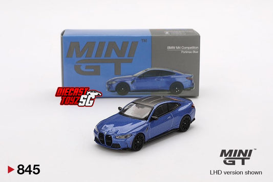 MINI GT #845 1/64 BMW M4 Competition (G82) Portimao Blue (RHD)