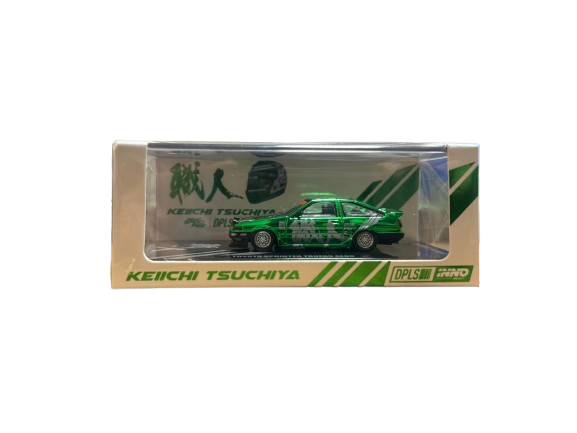 DPLS X INNO 64 X Keichi Tsuchiya Toyota Sprinter Trueno AE86 Green  | Thailand Diecast Expo 2025