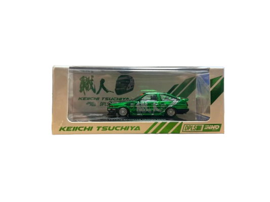 DPLS X INNO 64 X Keichi Tsuchiya Toyota Sprinter Trueno AE86 Green  | Thailand Diecast Expo 2025