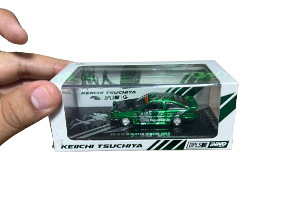 DPLS X INNO 64 X Keichi Tsuchiya Toyota Sprinter Trueno AE86 Green  | Thailand Diecast Expo 2025