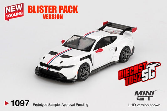 * PRE ORDER * MINI GT #1097 1/64 Ford Mustang GTD Spirit of America (LHD) - BLISTER PACK