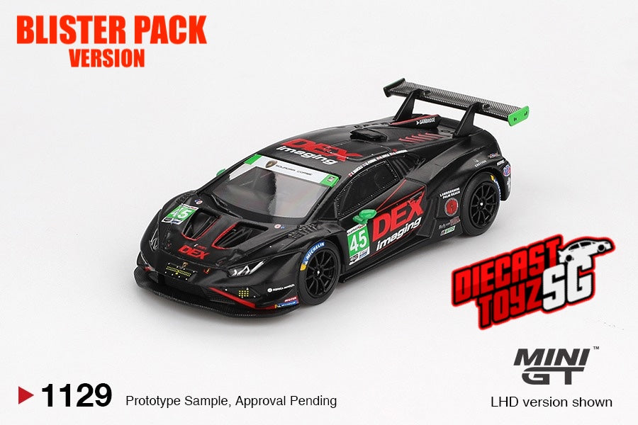 * PRE ORDER * MINI GT #1139 1/64 Lamborghini Huracán GT3 EVO2 #45 No.45 DEX Imaging 2024 IMSA Daytona 24 Hrs (LHD) - BLISTER PACK