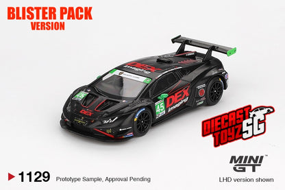 * PRE ORDER * MINI GT #1139 1/64 Lamborghini Huracán GT3 EVO2 #45 No.45 DEX Imaging 2024 IMSA Daytona 24 Hrs (LHD) - BLISTER PACK