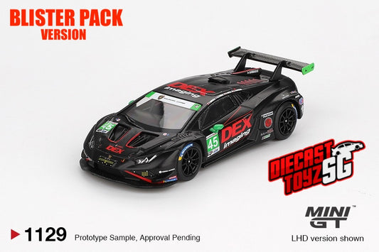 * PRE ORDER * MINI GT #1139 1/64 Lamborghini Huracán GT3 EVO2 #45 No.45 DEX Imaging 2024 IMSA Daytona 24 Hrs (LHD) - BLISTER PACK
