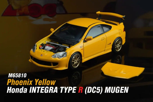 MOTORHELIX 1/64 HONDA INTEGRA TYPE R (DC5) MUGEN PHOENIX YELLOW M65810