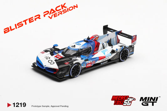 * PRE ORDER * MINI GT #1219 1/64 BMW M Hybrid V8 Hypercar #15 BMW M TEAM WRT 2024 Le Mans 24 Hrs * BLISTER PACK *