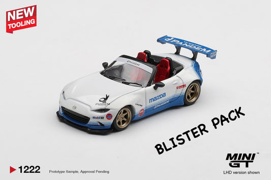 * PRE ORDER * MINI GT #1222 1/64 Mazda Miata MX-5 (ND) Pandem IMSA (RHD) * BLISTER PACK *