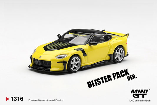 * PRE ORDER * MINI GT #1316 1/64 Nissan Fairlady Z VeilSide FFZ400 Ikazuchi Yellow (RHD) * BLISTER PACK *