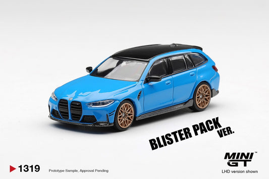* PRE ORDER * MINI GT #1319 1/64 BMW M3 M Performance Touring Riviera Blue (RHD) * BLISTER PACK *