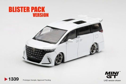 * PRE ORDER * MINI GT #1339 1/64 Toyota Alphard 40 KUHL White * BLISTER PACK *