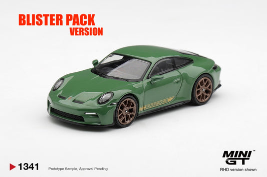* PRE ORDER * MINI GT #1341 1/64 Porsche 911 (992) GT3 Touring Auratium Green (RHD) * BLISTER PACK *