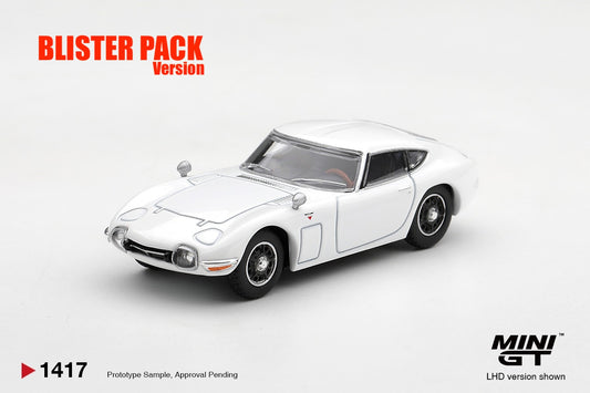 * PRE ORDER * MINI GT #1417 1/64 Toyota 2000GT Pegasus White (LHD) * BLISTER PACK *