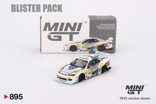 MINI GT #895 1/64 Nissan LB-Super Silhouette S15 SILVIA #555 2023 Formula Drift Japan * BLISTER PACK *