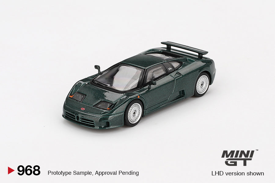 MINI GT #968 1/64 Bugatti EB110 GT Verde Scuro (LHD) – Diecast Toyz SG