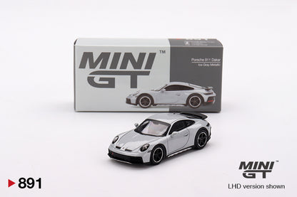 MINI GT #891 1/64 Porsche 911 Dakar Ice Gray Metallic (RHD)