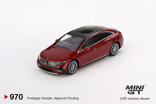 MINI GT #970 1/64 Mercedes-Benz EQS 580 4MATIC Red Metallic (RHD)