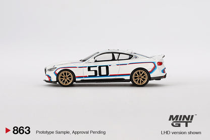 MINI GT #863 1/64 BMW 3.0 CSL White (RHD)