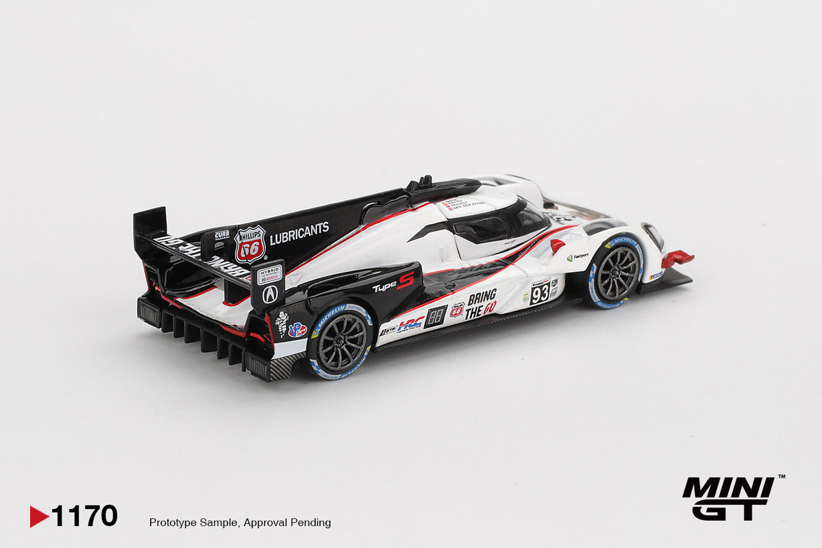 MINI GT #1170 1/64 Acura ARX-06 GTP #93 Acura Meyer Shank Racing 2025 IMSA Daytona 24 Hrs