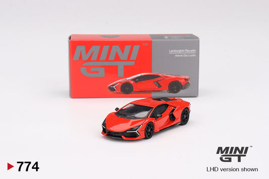 MINI GT #1135 1/64 Lamborghini Revuelto Arancio Dac Lucido (RHD)