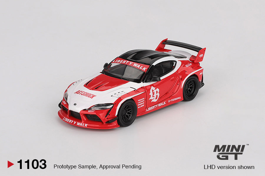 MINI GT #1103 1/64 LB★WORKS Toyota GR Supra Red (RHD)