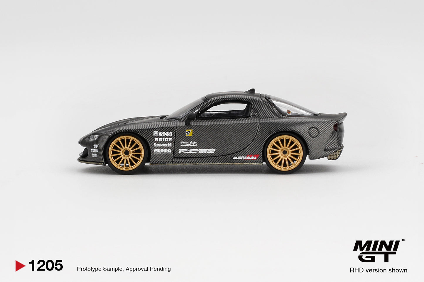 MINI GT #1205 1/64 Mazda RX-7 RE-Amemiya Matsukiyo KOKU 3 Rotor NA-7 TAS 2025 Best Tuned Car Award (RHD)