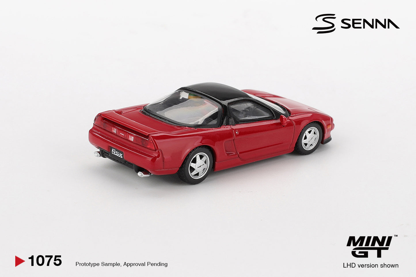 MINI GT #1075 1/64 Honda NS-X Prototype Midship Sports w/ figure 1989 Ayrton Senna (LHD)