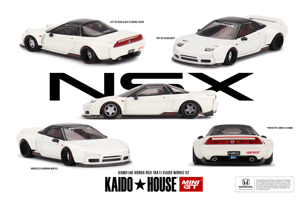 [ Kaido House x MINI GT ] 1/64 Honda NSX (NA1) Kaido WORKS V2 KHMG148