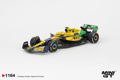 MINI GT #1164 1/64 McLaren MCL38 #4 Lando Norris 2024 F1 Monaco GP
