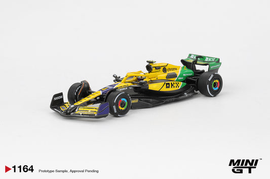 MINI GT #1164 1/64 McLaren MCL38 #4 Lando Norris 2024 F1 Monaco GP