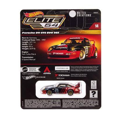 Hot Wheels Collectors Hot Wheels Elite 64 Porsche 911 GT2 EVO 993
