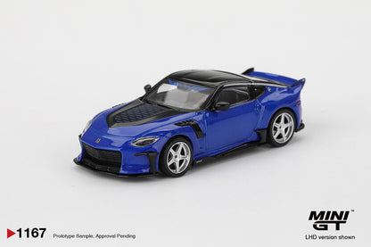 MINI GT #1167 1/64 Nissan Z VeilSide FFZ400 Seiran Blue (LHD)