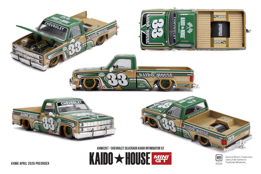 [ Kaido House x MINI GT ] 1/64 Chevrolet Silverado KAIDO Intimidator V2 KHMG267