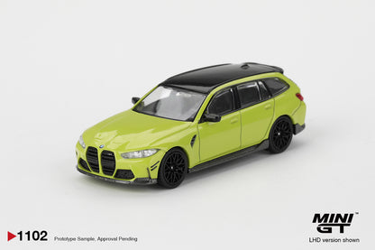 MINI GT #1102 1/64 BMW M3 M Performance Touring Sao Paulo Yellow (RHD)