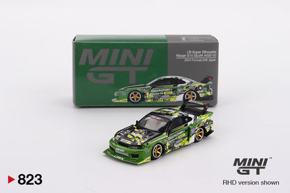 MINI GT #823 1/64 Nissan LB-Super Silhouette S15 SILVIA #555 V2 2024 Formula Drift Japan (RHD)  ( BLISTER PACK )