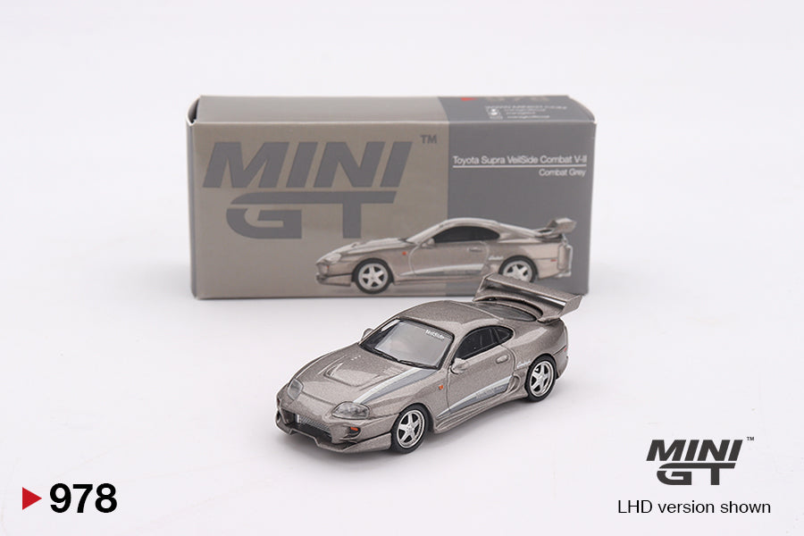 MINI GT #978 1/64 Toyota Supra VeilSide Combat V-II Combat Grey (RHD)