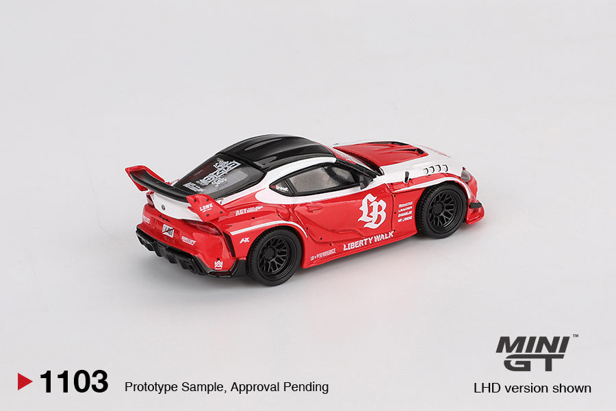 MINI GT #1103 1/64 LB★WORKS Toyota GR Supra Red (RHD)