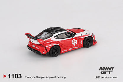 MINI GT #1103 1/64 LB★WORKS Toyota GR Supra Red (RHD)