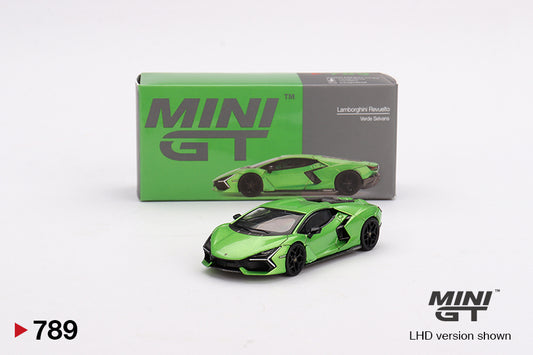 MINI GT #789 1/64 Lamborghini Revuelto Verde Selvans (RHD)