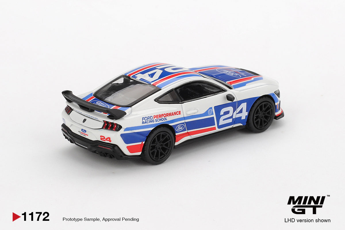 MINI GT #1172 1/64 Ford Mustang Dark Horse #24 Ford Performance Racing School (LHD)