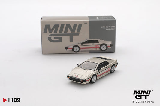 MINI GT #1109 1/64 Lotus Esprit Turbo Metallic Silver (RHD)