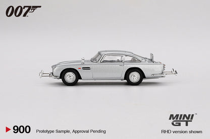 MINI GT #900 1/64 Aston Martin DB5 “Goldfinger” ** FRENCH CARD **