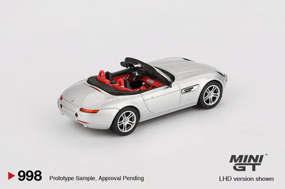 MINI GT #998 1/64 BMW Z8 Silver (LHD)