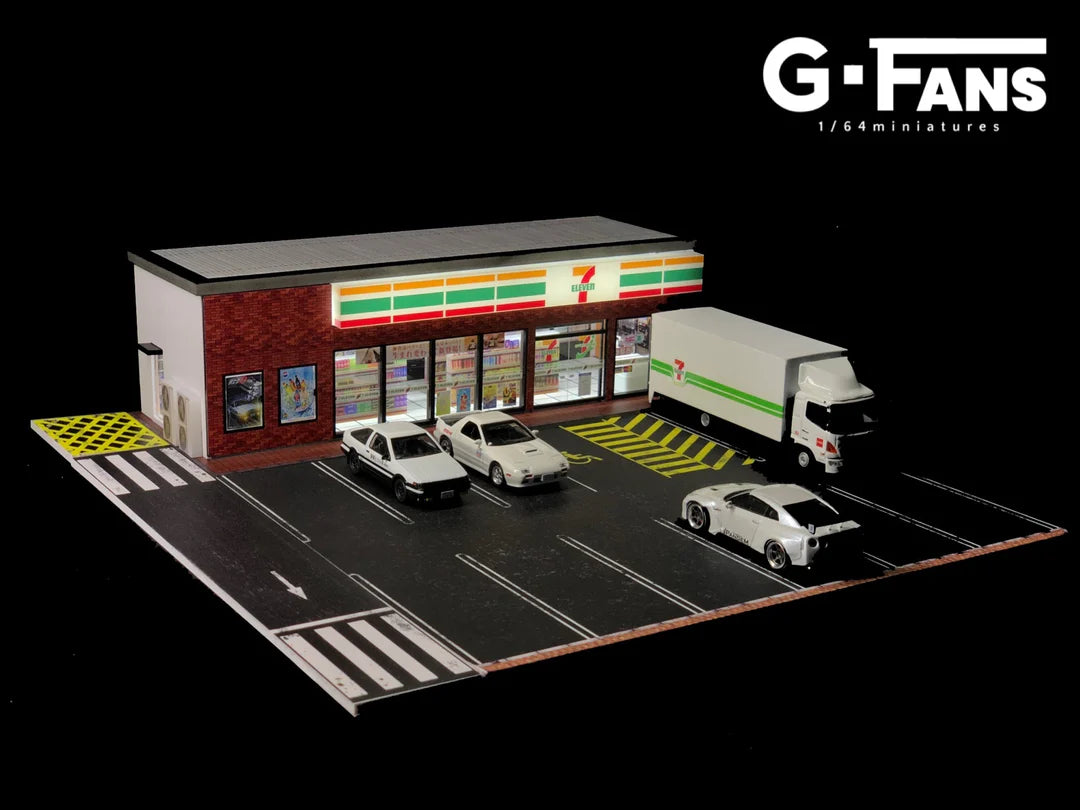 G.Fans 1:64 Diorama 7/11 Carpark