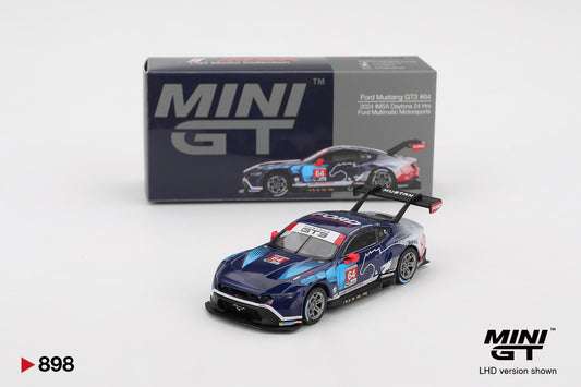 MINI GT #898 1/64 Ford Mustang GT3 #64 Ford Multimatic Motorsports 2024 IMSA Daytona 24 Hrs (LHD)