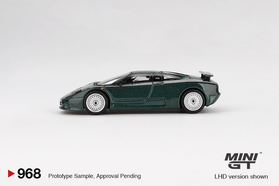 MINI GT #968 1/64 Bugatti EB110 GT Verde Scuro (LHD) – Diecast Toyz SG