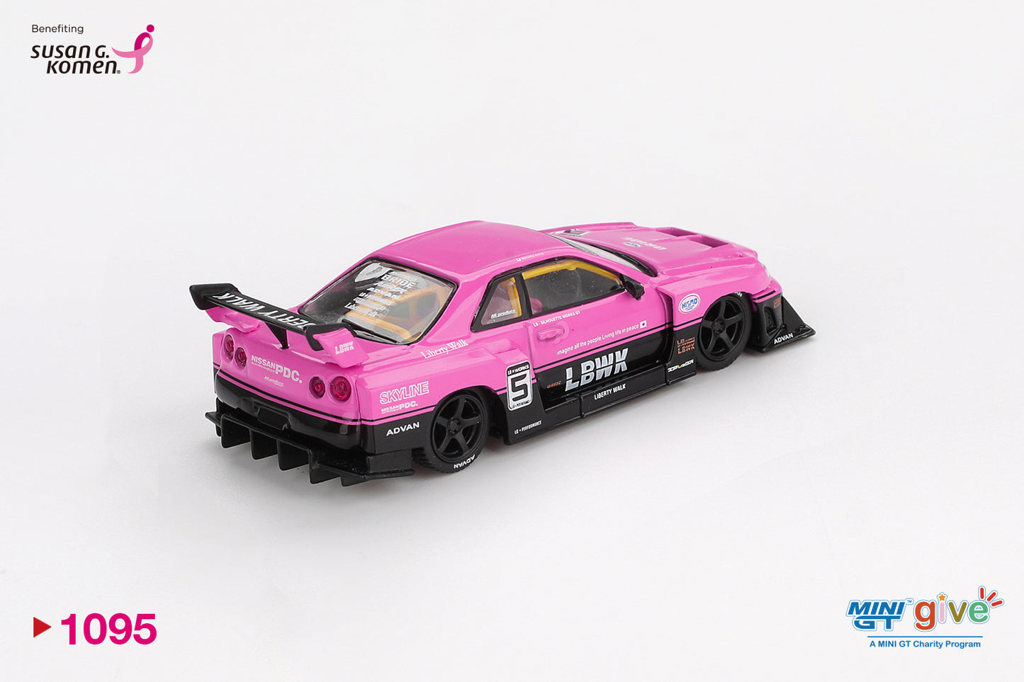 MINI GT #1095 1/64 Nissan LB-ER34 Super Silhouette SKYLINE MINI GT Give x Diecast Talk — For Susan G. Komen
