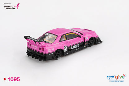 MINI GT #1095 1/64 Nissan LB-ER34 Super Silhouette SKYLINE MINI GT Give x Diecast Talk — For Susan G. Komen